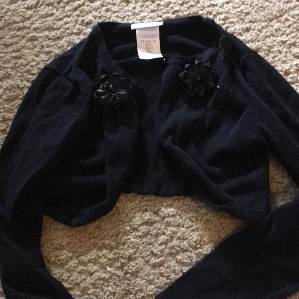 Embellished sweater shrug